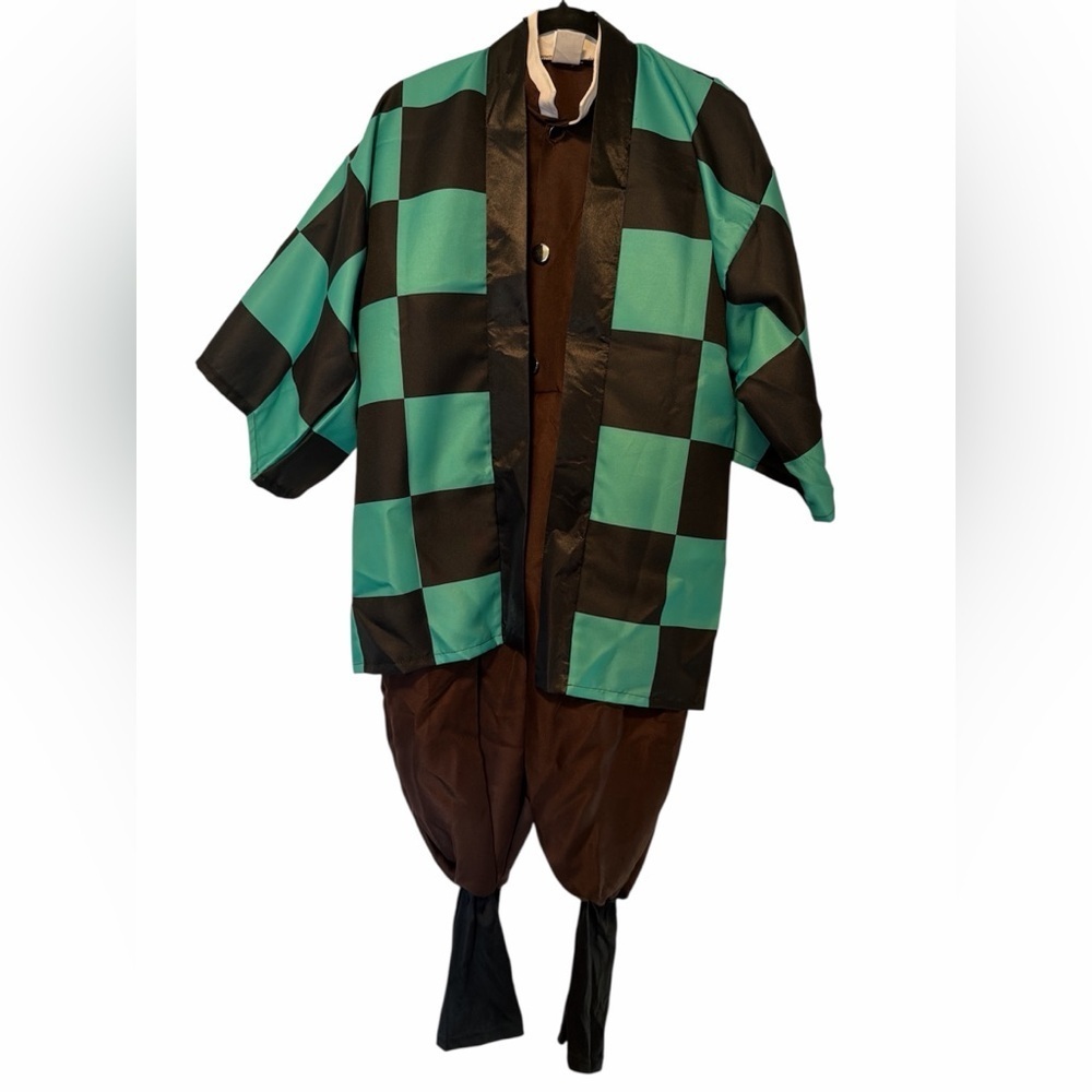 NWT Spirit Tanjiro Kids Costume - Green and Black Youth Size XL 14-16